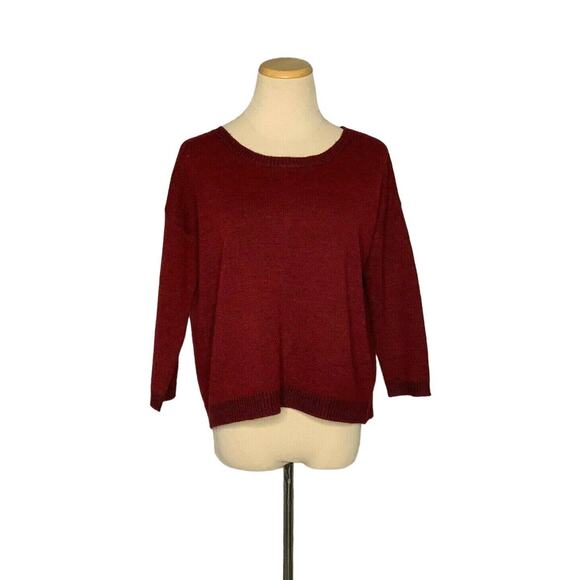 BB Dakota red split back oversized sweater size XS - Picture 12 of 12